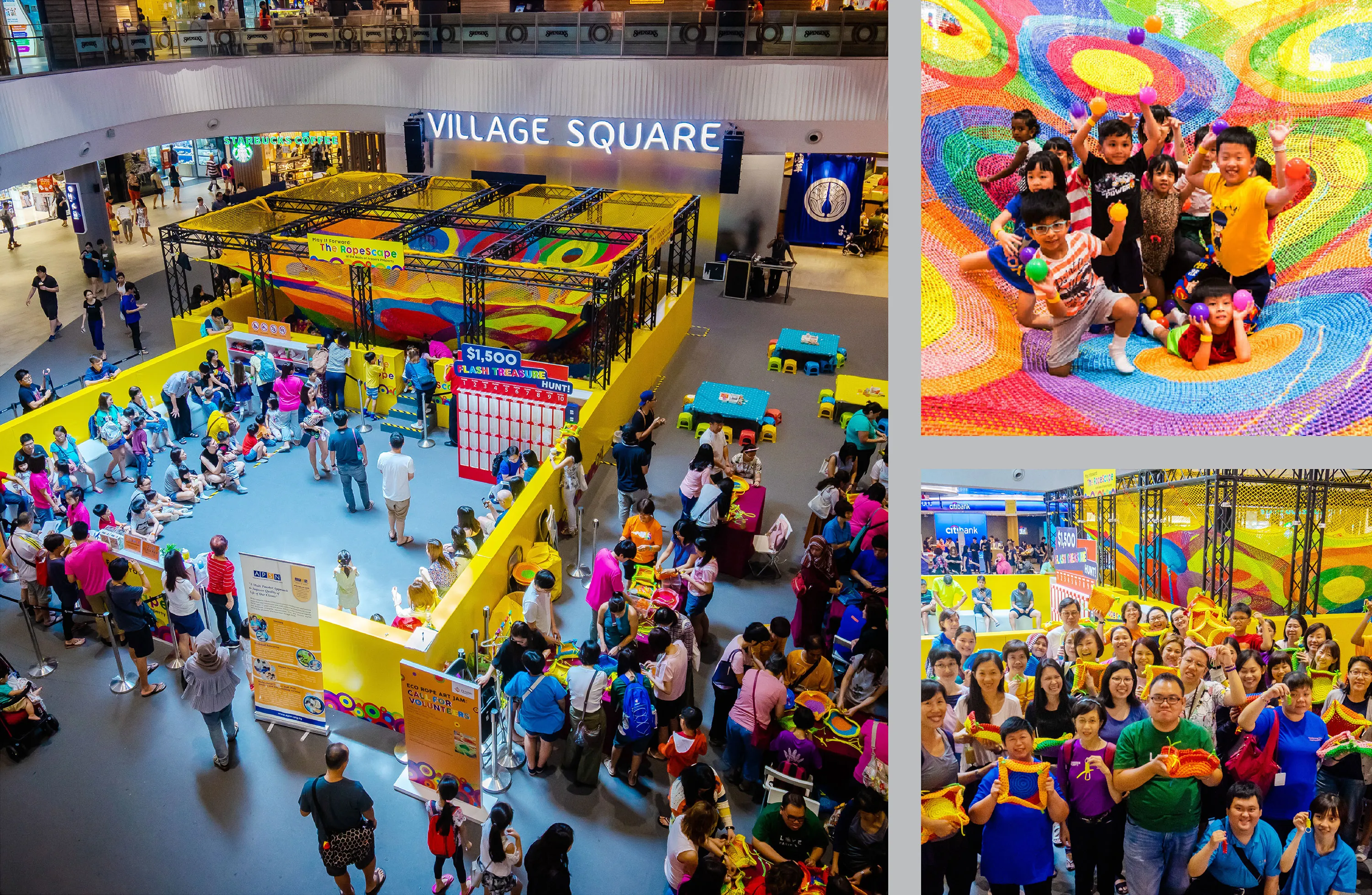 Five months. 40 artists. Thousands of metres of yarn. For this one-of-a-kind event titled Ropescape, we created a